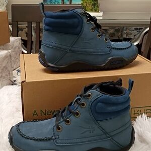 New KURU Quest Women's Mountain Blue Hiking Boots Plantar Fascitis Support 9M